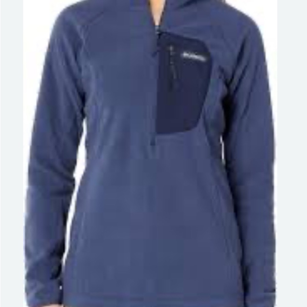 Columbia Blue Ski Snow Jacket Fleece